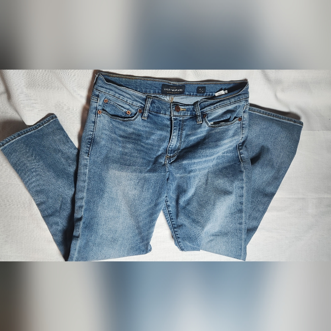 Lucky Brand Womens Denim Straight Leg Jeans